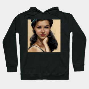 Beautiful model from the 50s, Hoodie